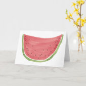 Saftige Wassermelone-Karten Karte (Gelbe Blume)
