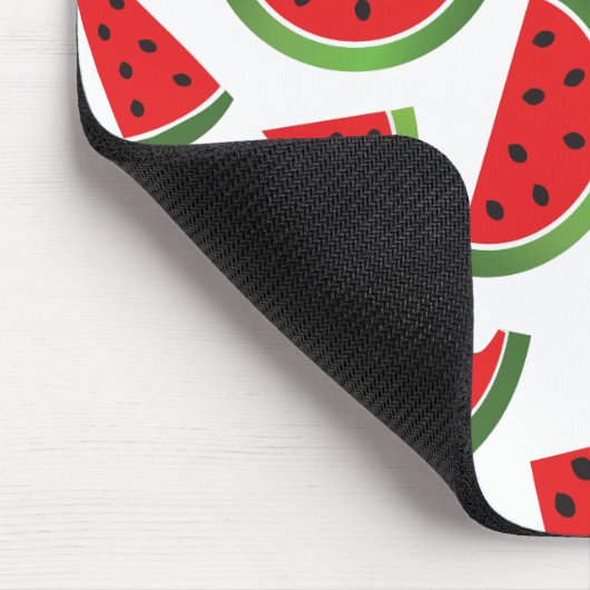 Saftige Wassermelone schneidet Frucht-Muster Mousepad (Ecke)