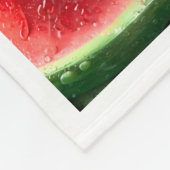 Saftige Wassermelonen-Scheiben-Decke Fleecedecke (Ecke)