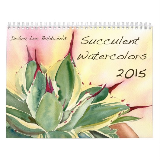 Saftige Watercolors 2015 durch Debra-Lee Baldwin Kalender (Titelbild)