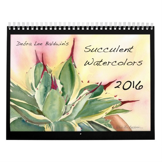 Saftige Watercolors 2016 durch Debra-Lee Baldwin Kalender (Titelbild)