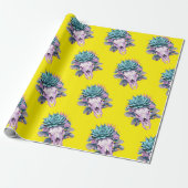 Saftiger Pastell-Verfall Gelb Geschenkpapier (Ungerollt)