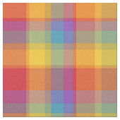 Saftiger Regenbogen kariert Stoff (Nahaufnahme)