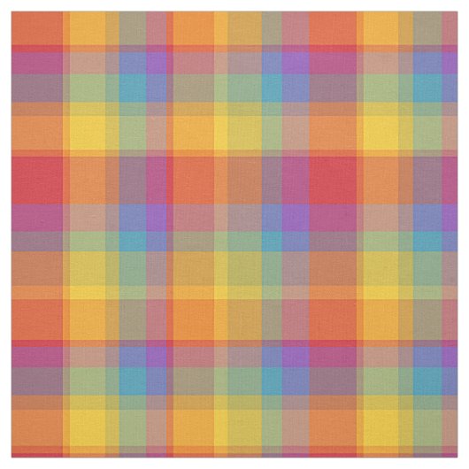 Saftiger Regenbogen kariert Stoff (Muster)