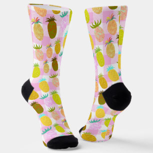 Saftiges Ananas-Bubbles-Gummi-Muster Socken