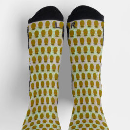 Saftiges Ananas-Karomuster Socken