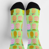 Saftiges Ananas-Limette-Muster Socken (Oben)