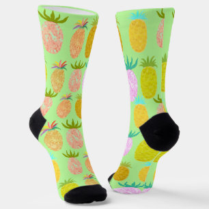 Saftiges Ananas-Limette-Muster Socken