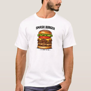 Saftiges Double Cheeseburger Grafik T-Shirt