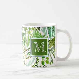 Saftiges Feld I des Monogramm- Kaffeetasse