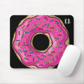 Saftiges köstliches Rosa besprühter Krapfen Mousepad (Mit Mouse)
