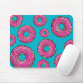 Saftiges köstliches Rosa besprühter Krapfen Mousepad (Mit Mouse)