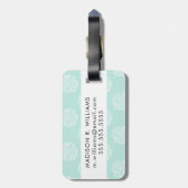 Saftiges Pastellmuster des Pflanzen-Glück-| Gepäckanhänger (Rückseite vertikal)