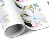 Saftiges Pflanzen-Geschenk-Verpackungs-Papier Geschenkpapier (Rolleneckpunkt)