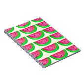 Saftiges rosa Wassermelonefruchtmuster auf Zitrone Notizblock (Rechte Seite)