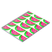 Saftiges rosa Wassermelonefruchtmuster auf Zitrone Notizblock (Linke Seite)