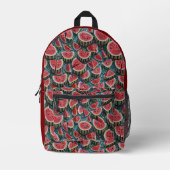 Saftiges Wassermelonen-Musterdesign 1 Bedruckter Rucksack (Vorderseite)