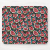 Saftiges Wassermelonen-Musterdesign 1 Mousepad (Vorne)