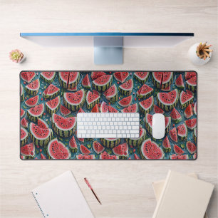 Saftiges Wassermelonen-Musterdesign 1 Schreibtischunterlage