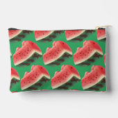 Saftiges Wassermelonenmuster: Sommerfrucht-Design Zubehörtasche (Rückseite)