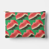 Saftiges Wassermelonenmuster: Sommerfrucht-Design Zubehörtasche (Vorderseite)