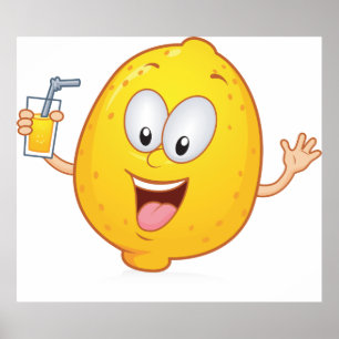 Saftiges Zitronen-Getränk Poster