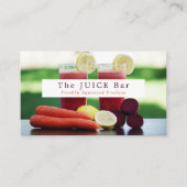 Saftmischung, Juice-Bar Visitenkarte (Vorderseite)