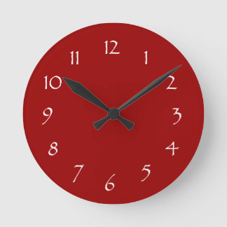 SaftTomate Runde Wanduhr