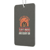 Sag Boo Halloween-Kürbisdesign_1 Autolufterfrischer (Links)