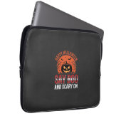 Sag Boo Halloween-Kürbisdesign_1 Laptopschutzhülle (Vorne Rechts)