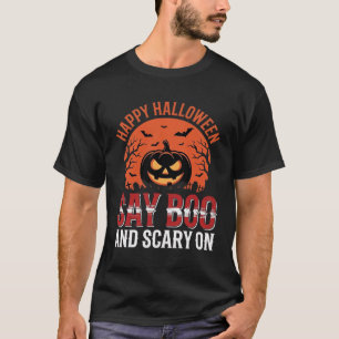Sag Boo Halloween-Kürbisdesign_1 T-Shirt