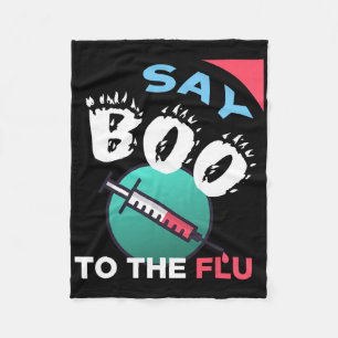 Sag Buh zur Grippe - Halloween Fleecedecke
