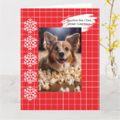 Sag deinem Hund, dass ich frohe Weihnachten gesagt Karte (Gelbe Blume)