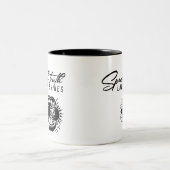Sag die Wahrheit Zweifarbige Tasse (Mittel)