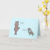 Sag einfach Hallo Puppen Card Karte (Gelbe Blume)