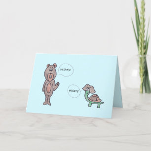 Sag einfach Hallo Puppen Card Karte