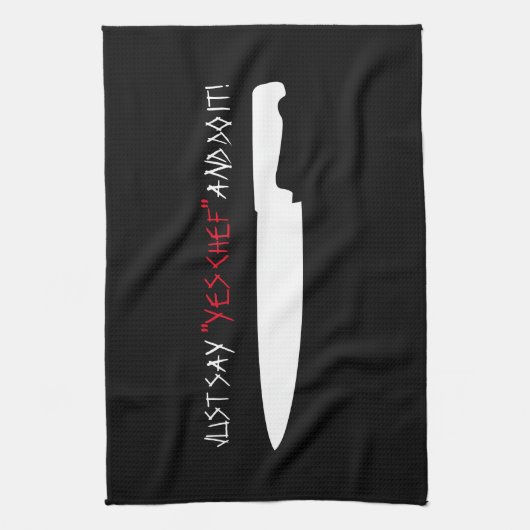 Sag einfach "ja Koch" und mach es! Handtuch (Vertikal)