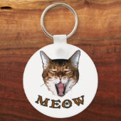 Sag einfach "Meow". Schlüsselanhänger (Vorderseite)