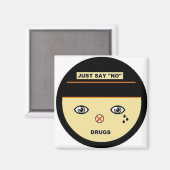 Sag einfach nein magnet (Vorderseite/Rückseite)