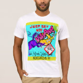 Sag einfach nein! Pferdeschlitter T - Shirt (Vorderseite)