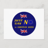 Sag einfach Nein Postkarte (Vorderseite)