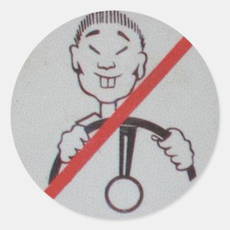 Sag einfach Nein Runder Aufkleber