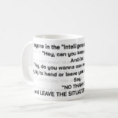 "SAG EINFACH NEIN!" UND GEH WEG! KAFFEETASSE (Vorderseite Links)