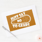 Sag einfach nein zu Gears Rechteckiger Aufkleber (Umschlag)