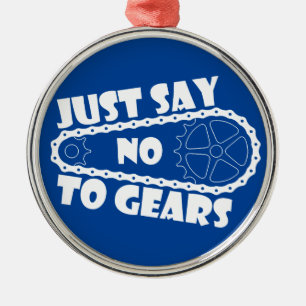 Sag einfach nein zu Gears Silbernes Ornament