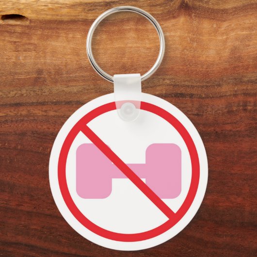 Sag einfach NO Schlüsselanhänger (Vorderseite)