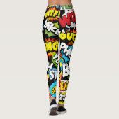 Sag es cool Spaß Leggings (Rückseite)