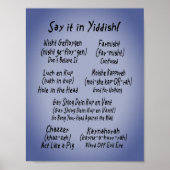 Sag es in jiddischem Poster (Vorne)