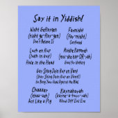 Sag es in jiddischem Poster (Vorne)