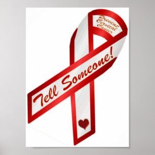 Sag es jemandem! Zervikalkander verhindern Poster